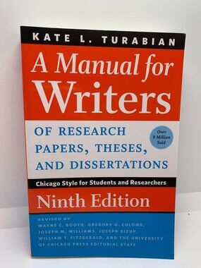 A Manual For Writers Of Research Papers Theses And Dissertations By Kate L. Tura